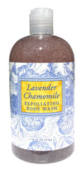 Greenwich Bay front bottle showing label, calming scent and moisturizing benefit