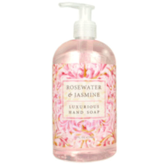Greenwich Bay Trading Company front bottle showing label and floral scent benefits