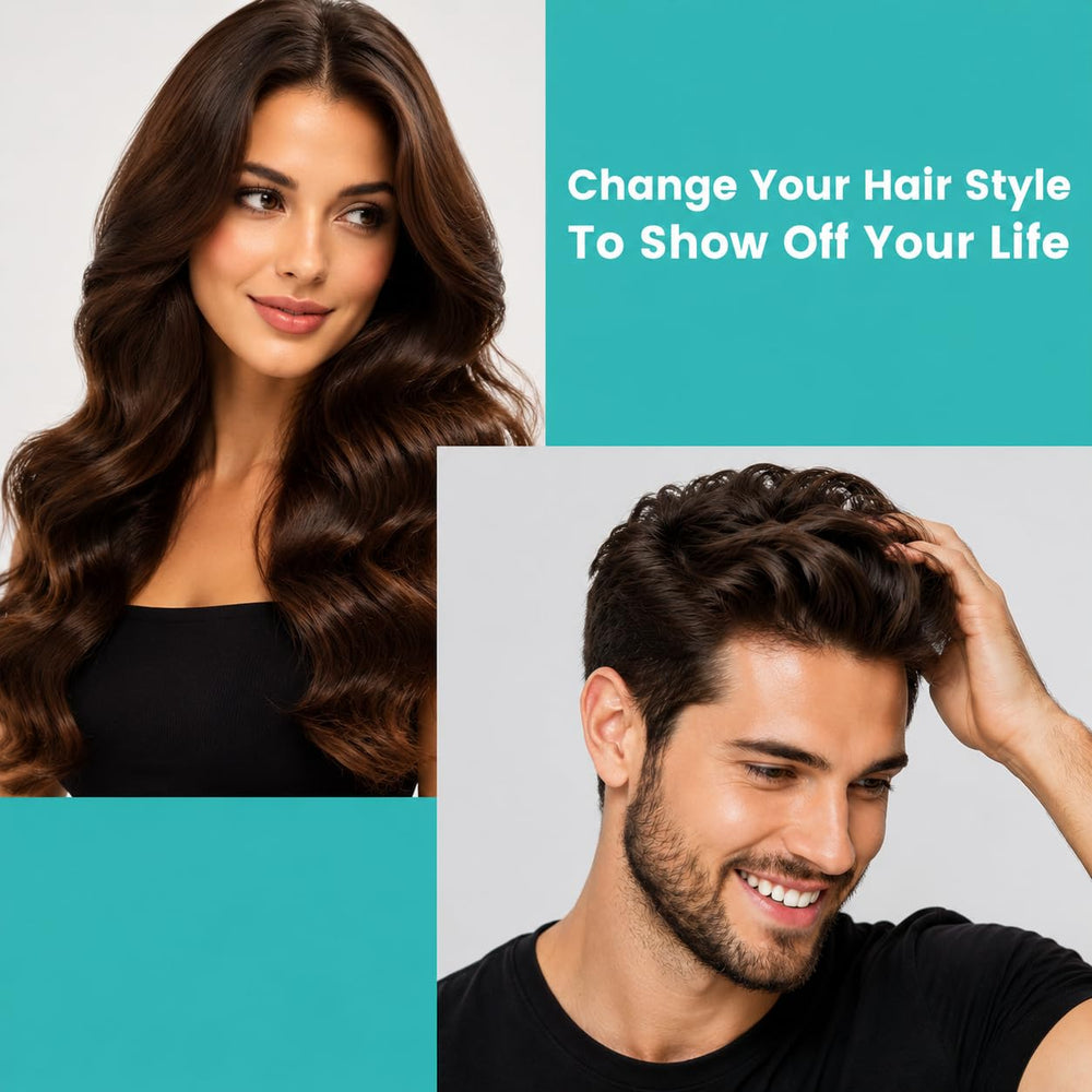 Gremailic styled beach waves on model showing natural-looking texture benefit