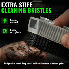 Grip Clean suction-cup backing adhered to tile showing secure storage benefit