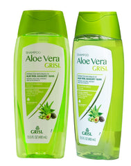 Grisi shampoo front view showing two bottles and clear product branding for easy identification