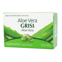 Grisi aloe vera soap lather foam texture demonstrating gentle cleansing