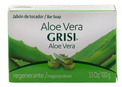 Grisi wrapped bar label displaying product details and gentle benefits