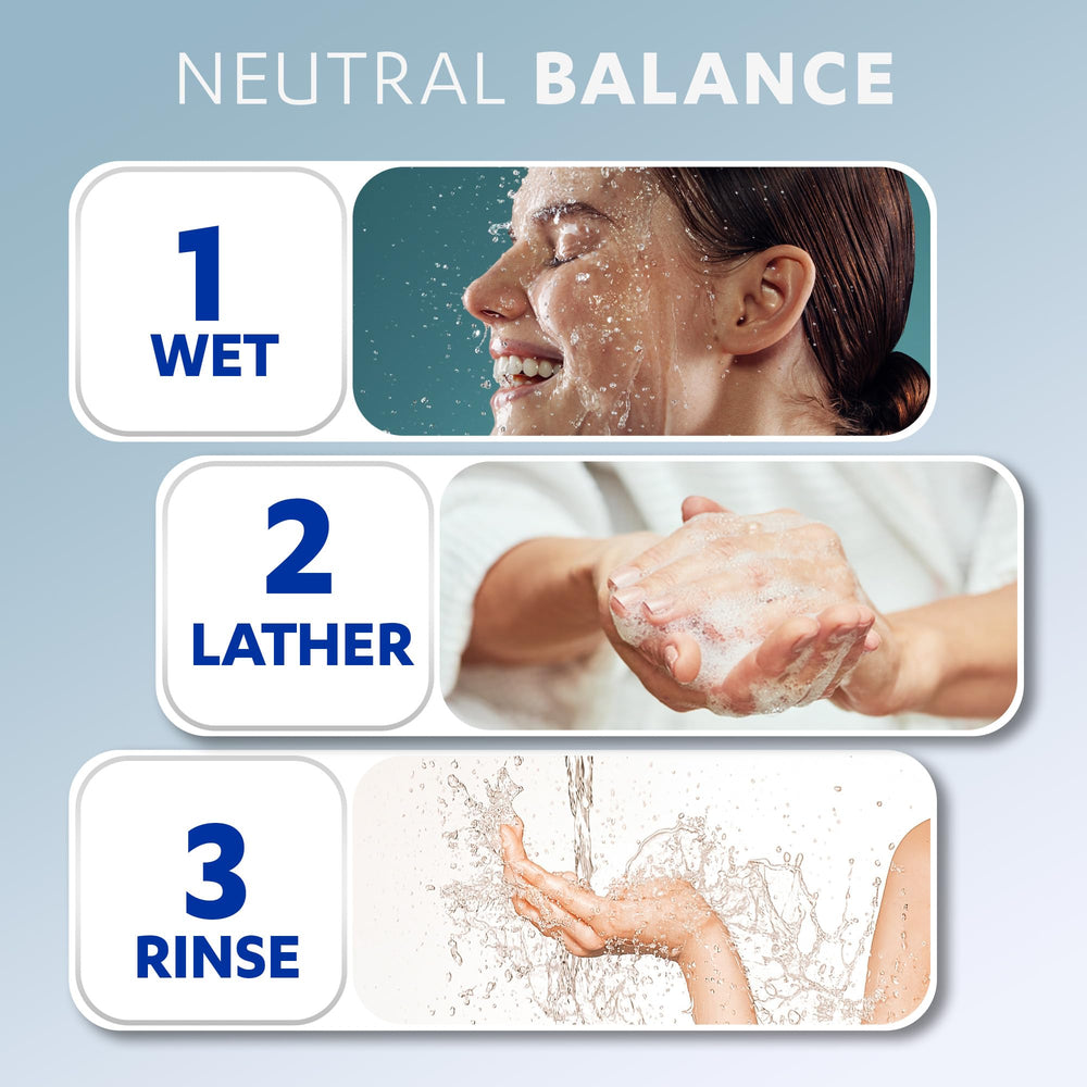 Grisi lifestyle image of soap being used in shower highlighting versatile face and body use benefit