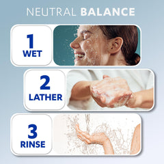 Grisi lifestyle image of soap being used in shower highlighting versatile face and body use benefit