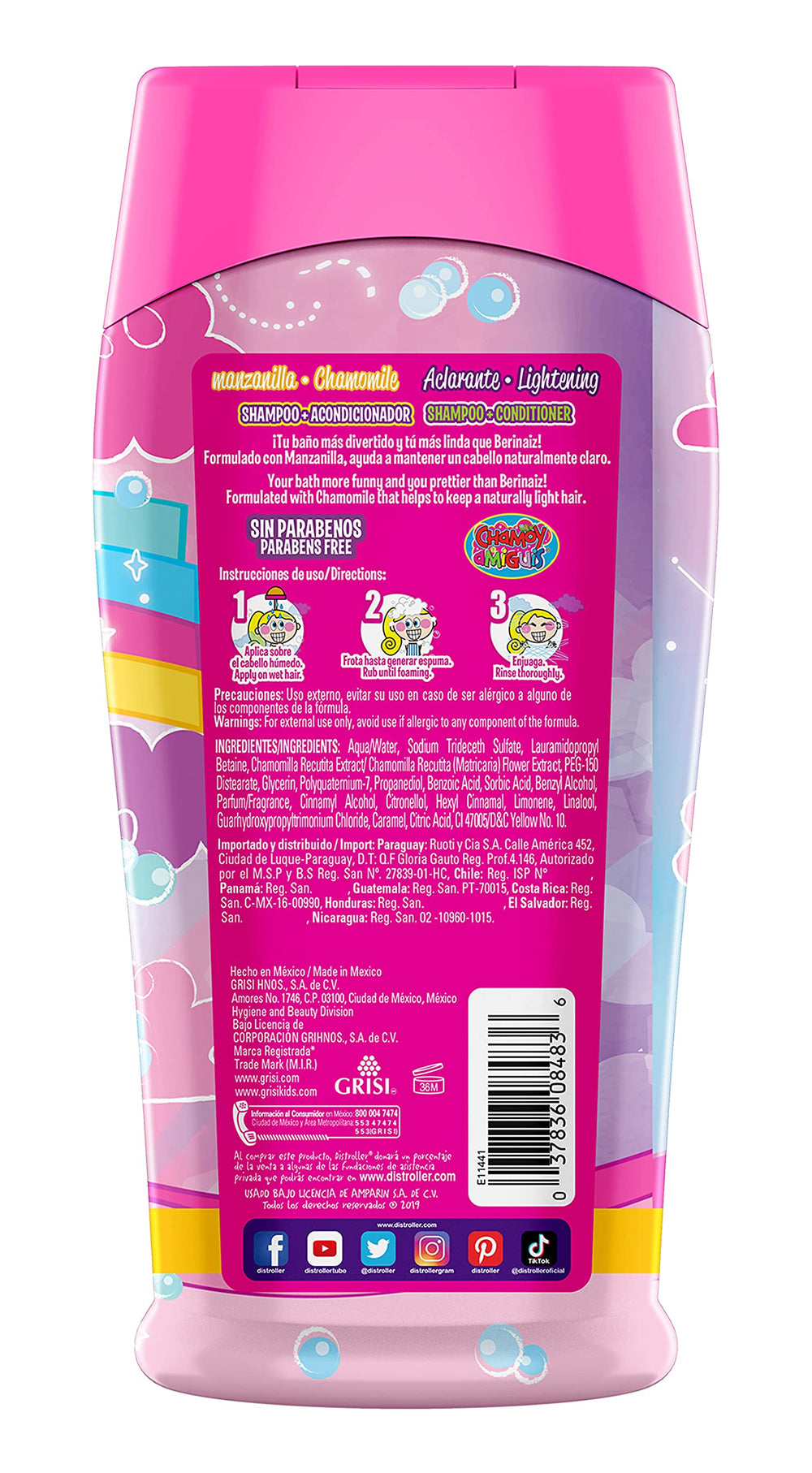 Grisi Manzanilla in-use during child's bath showing fun routine and gentle cleansing benefit
