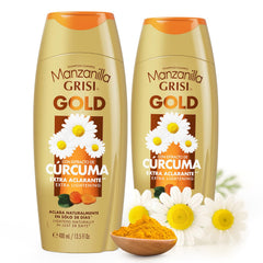 Manzanilla Grisi front bottle view showing label and benefits for brightening