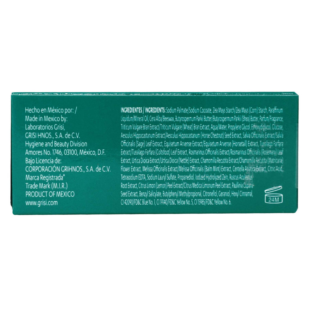 grisi seaweed soap label and ingredients highlighting natural seaweed content