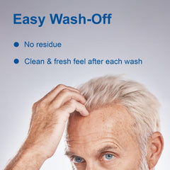 Groom & Clean applied to men's hair styling a casual comb back for natural hold and shine