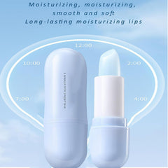 Grospe lip balm held in hand for size comparison, shows portability benefit