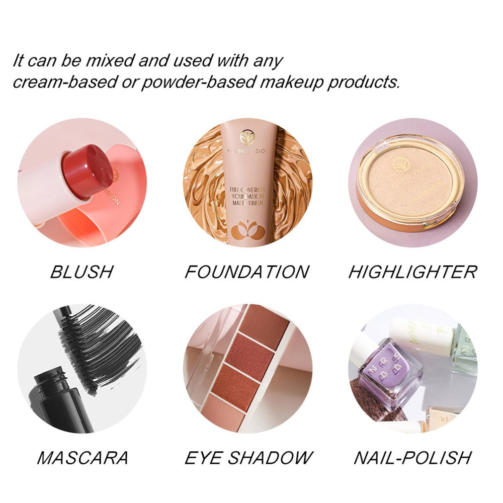 Grospe mixing with eyeshadow palette, enhances pigment and creates creamier application
