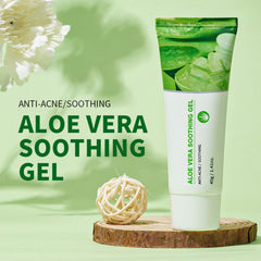 Grospe aloe gel texture on hand, lightweight hydration with cooling feel