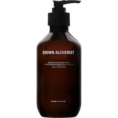 Grown Alchemist front tube view showing label and elegant packaging, promotes clean beauty