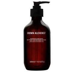 Grown Alchemist front bottle showing label and elegant design, promotes luxury cleansing