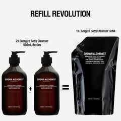 Grown Alchemist in use at kitchen sink showing gentle, effective hand cleansing