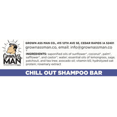 Grown Ass Man Co. close-up lather texture highlighting rich foam benefit
