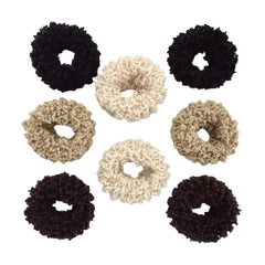 Grutyopkn front packaging showing eight multi-colored scrunchies for gifting