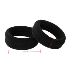 Grutyopkn hair tie securing a curly ponytail demonstrating firm hold and reduced slipping