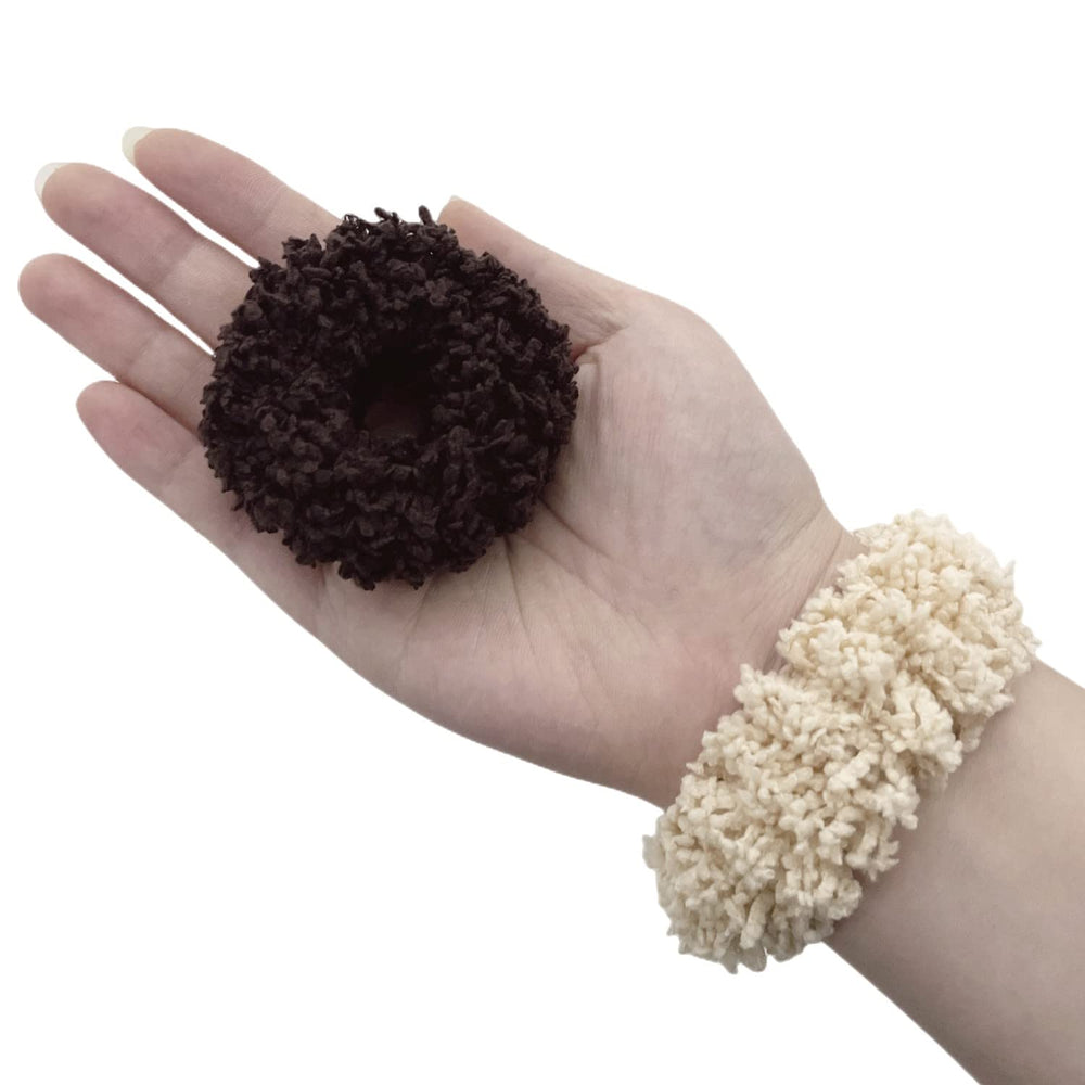 Grutyopkn scrunchie securing a high ponytail with comfortable firm grip