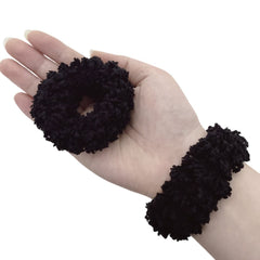 Grutyopkn scrunchie size compared on hand for scale and fit