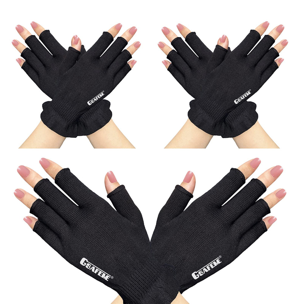 GSAFEME front view of black gloves showing pack and fit benefit
