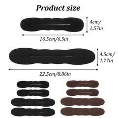 Gsbnjuy medium and large bun shapers side-by-side showing size options