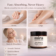 GTVOSY Mira Relief being applied to hands to show quick absorption and non-greasy finish