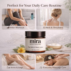 GTVOSY Mira Relief in a bathroom lifestyle scene suggesting morning or evening use