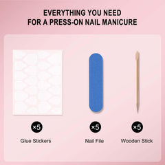 GUFUGU accessories including files sticks and tabs for complete at-home kit benefit
