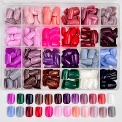 GUFUGU close-up of 24 glossy colors displaying vibrant selection benefit