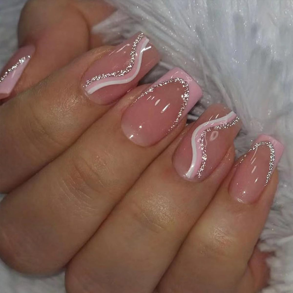 GUFUGU lifestyle shot at party showing long-lasting glamorous nails