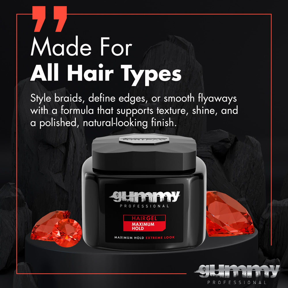 Gummy curl definition before and after showing enhanced, touchable curls