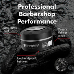 Gummy styling combed look presenting defined matte texture for casual styles