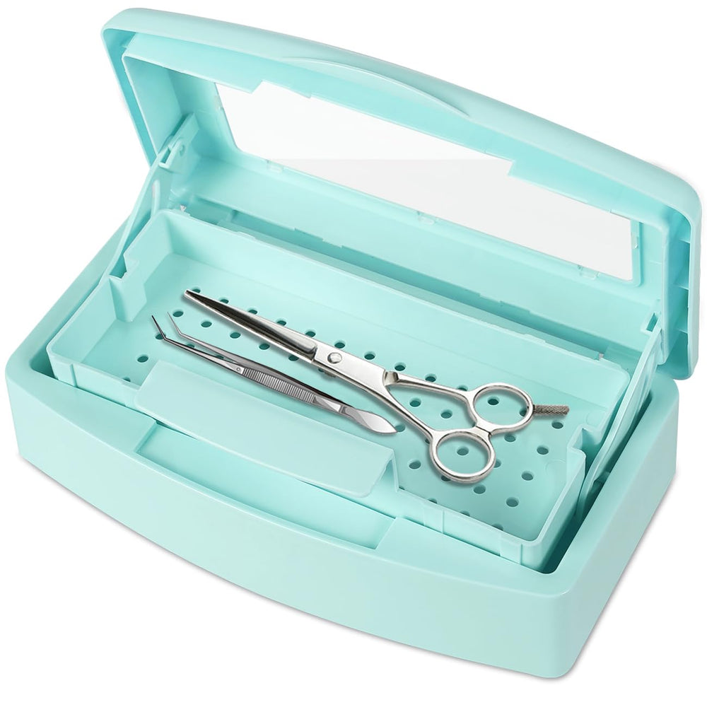 Gusnilo front view sterilizer box showing compact design and organized storage benefit
