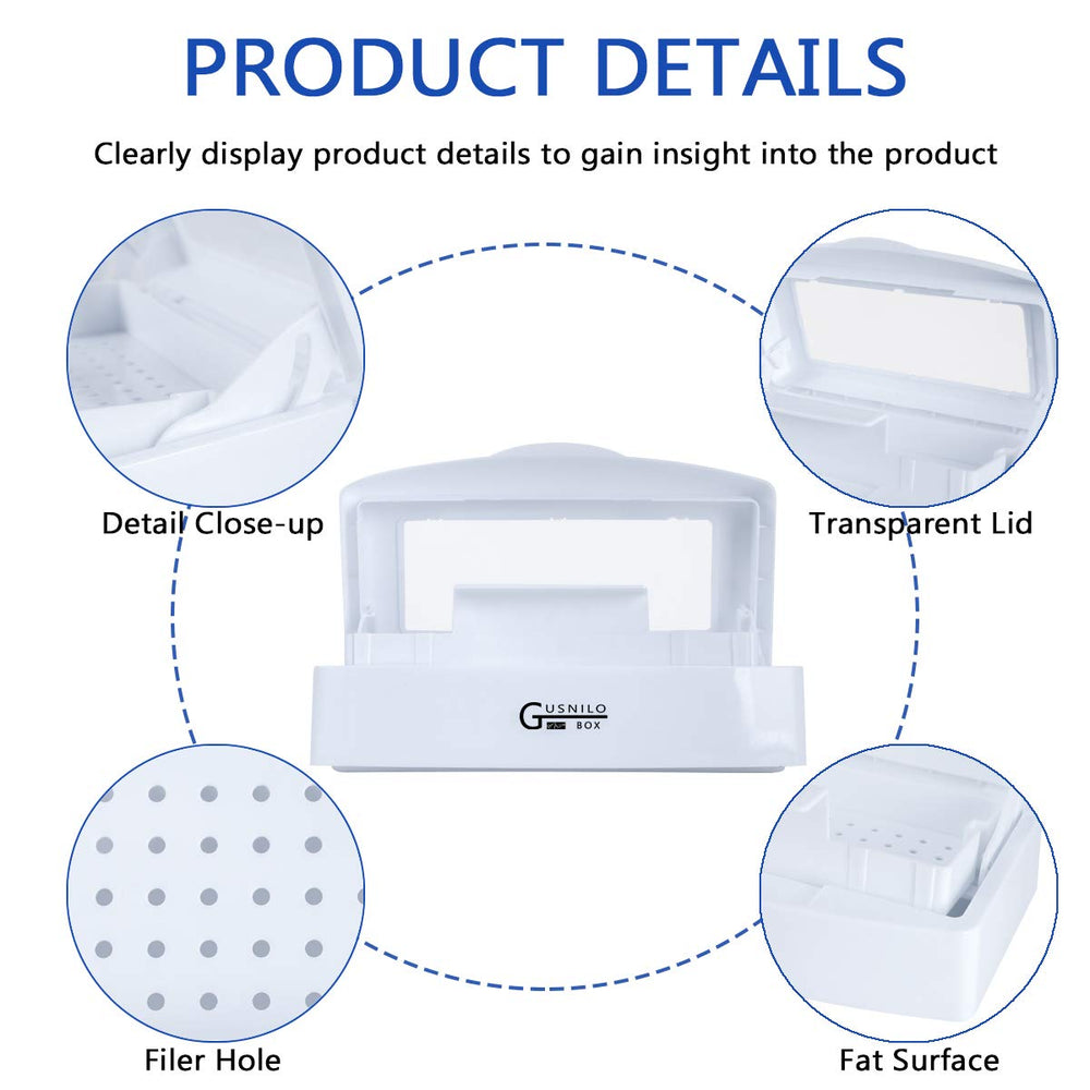 Gusnilo transparent lid close-up allowing visible monitoring during soak
