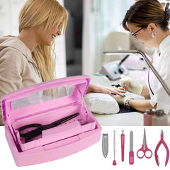Gusnilo open draining tray action highlighting perforated tray draining disinfectant cleanly