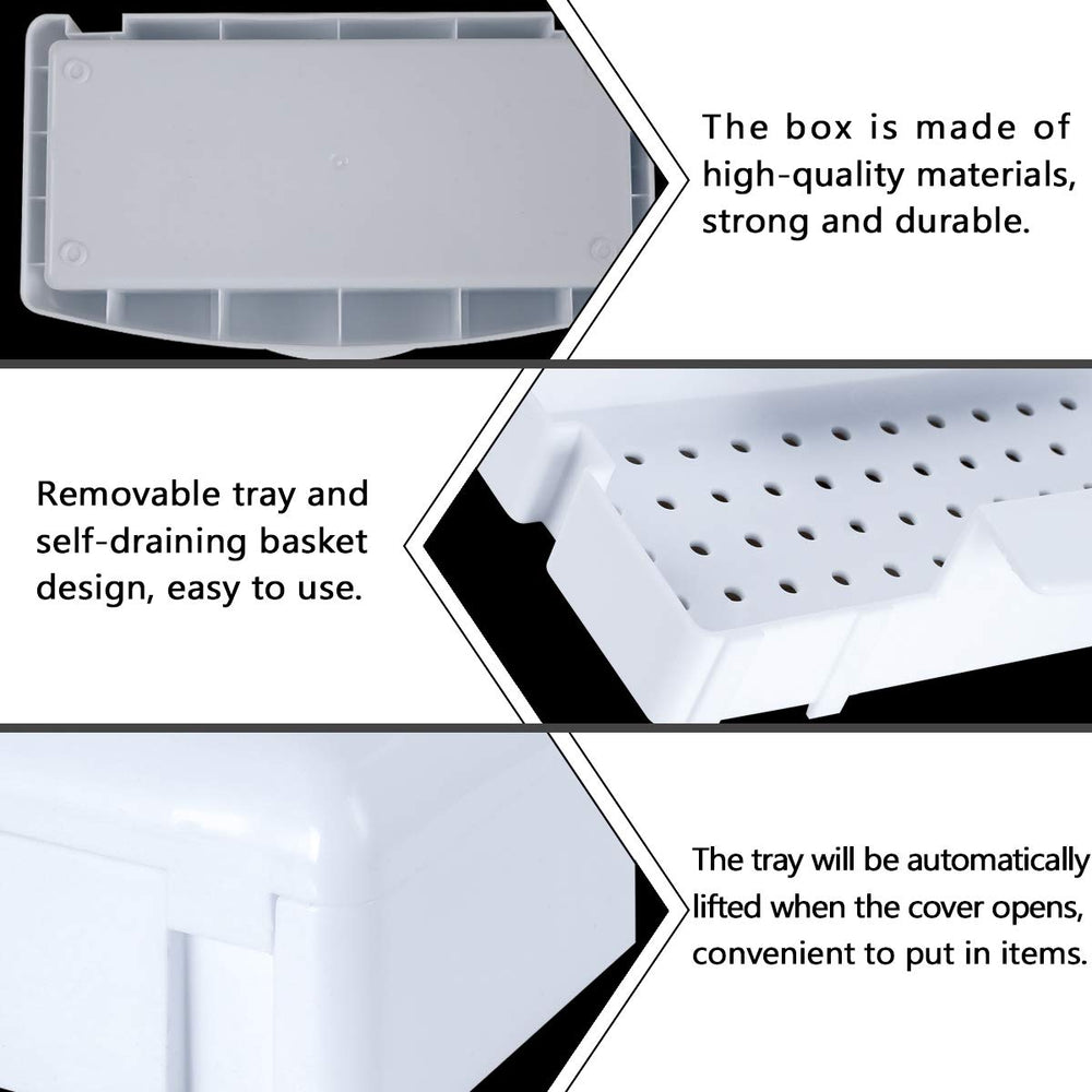 Gusnilo tray holding nail tools soaking for convenient tool cleaning