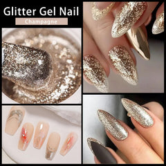 Gyraolvant gold liner gel drawn fine line on nail demonstrating precision and mirror-like sparkle