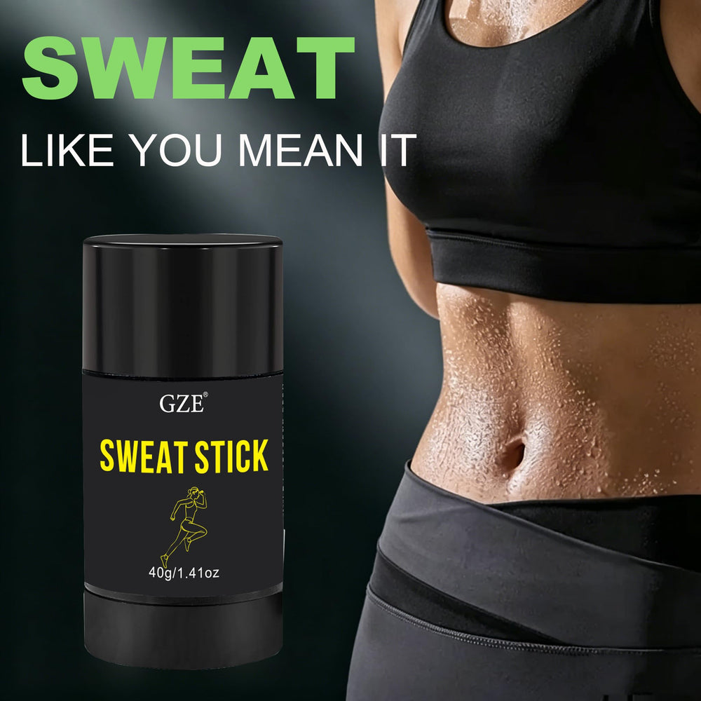 GZE thermal stick being applied on thigh to warm muscles and boost circulation