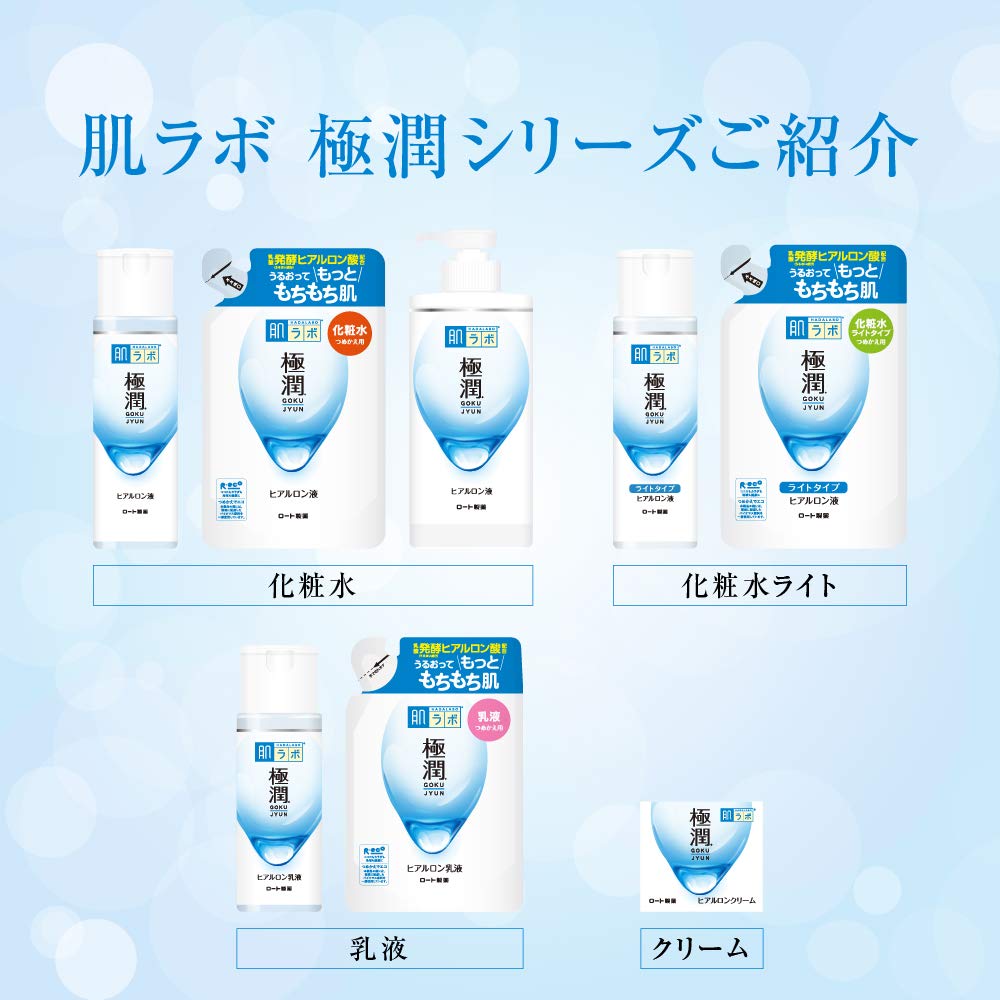 肌ラボ 170 mL refill beside phone to show compact travel size