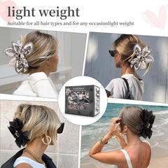 hadutrek used in a half-up hairstyle demonstrating secure hold and stylish look