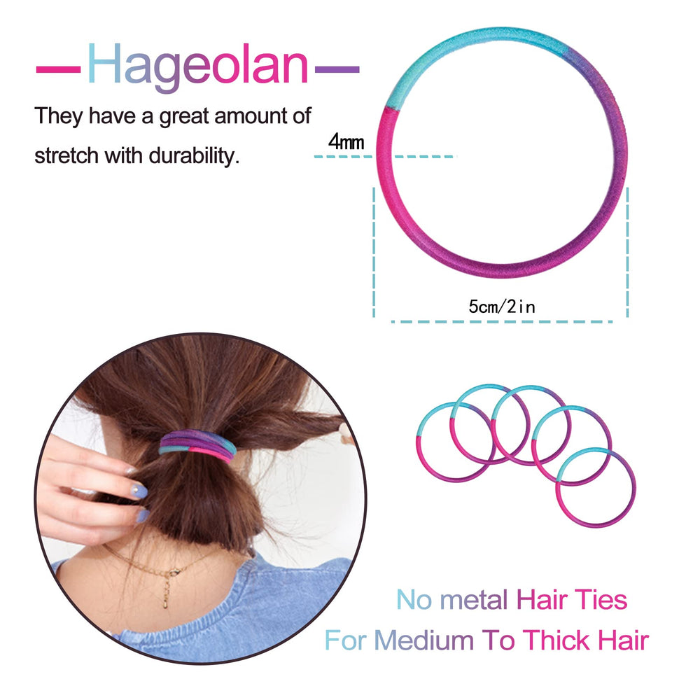 Hageolan close-up of elastic texture and seamless loop demonstrating gentle stretch
