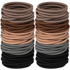 Hageolan front packaging showing 120 multicolor hair ties and color variety, convenient supply