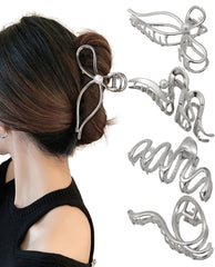 HAIMEIKANG front view silver clip showing polished finish and secure hold