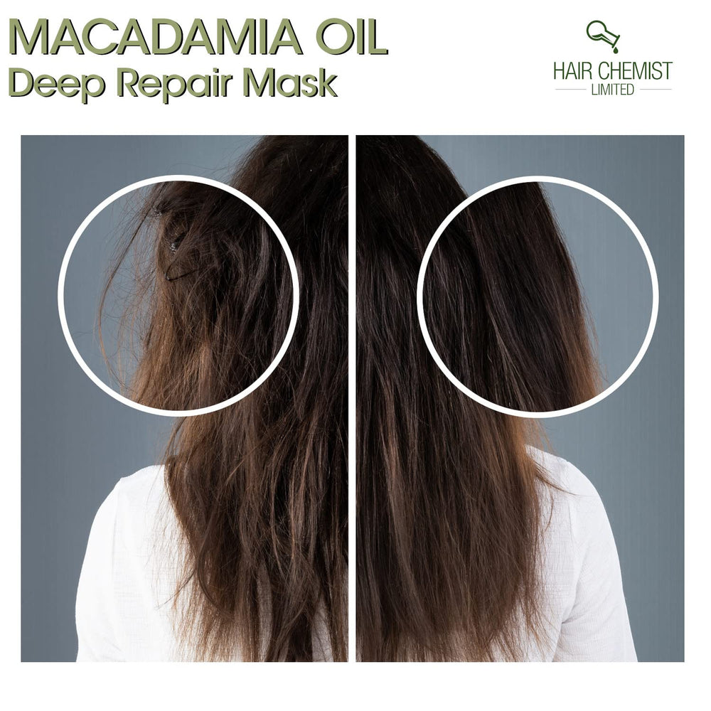 Hair Chemist masque in hand demonstrating easy application and coverage