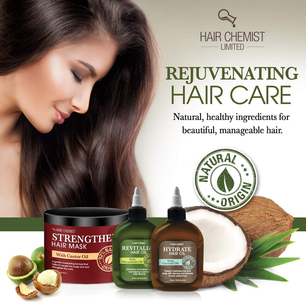 Hair Chemist being applied to damp hair delivering concentrated repair