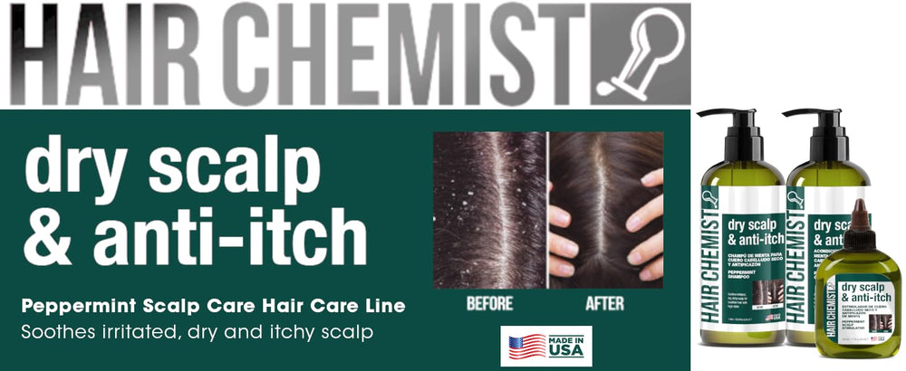 Hair Chemist before and after scalp image showing reduced flakes and comfort
