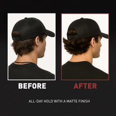 Hair Craft Co. applying clay in hands demonstrating easy warming and spread