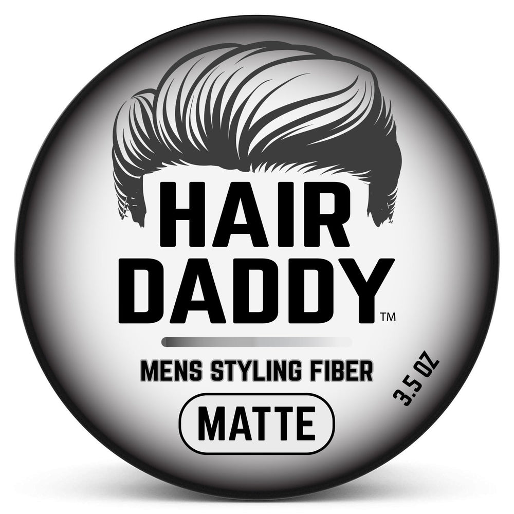 HAIR DADDY jar front label showing product and strong hold details