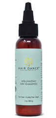 Hair Dance front packaging showing compact travel-ready bottle and benefits